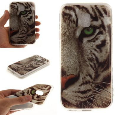 Силіконовий (TPU) чохол Deexe Life Style для Samsung Galaxy J3 2017 (J330), Tiger Pattern