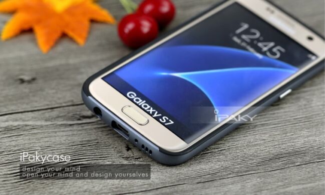 Защитная накладка IPAKY Hybrid Cover для Samsung Galaxy S7 (G930) - Grey