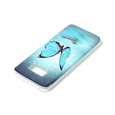 Силиконовый чехол Deexe LumiCase для Samsung Galaxy S8 Plus (G955) - Blue Butterfly