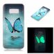 Силиконовый чехол Deexe LumiCase для Samsung Galaxy S8 Plus (G955) - Blue Butterfly. Фото 1 из 6