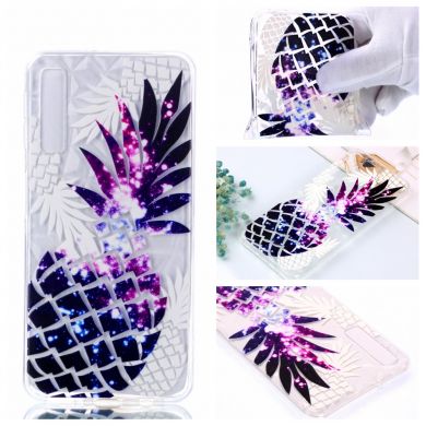 Силіконовий чохол UniCase 3D Diamond Pattern для Samsung Galaxy A7 2018 (A750), Purple Pineapple