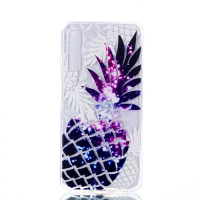 Силіконовий чохол UniCase 3D Diamond Pattern для Samsung Galaxy A7 2018 (A750), Purple Pineapple