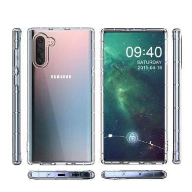 Силіконовий (TPU) чохол Deexe Clear Cover для Samsung Galaxy Note 10 (N970) - Transparent