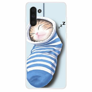 Силіконовий (TPU) чохол Deexe Life Style для Samsung Galaxy Note 10 (N970) - Cat