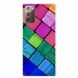Силиконовый (TPU) чехол Deexe Life Style для Samsung Galaxy Note 20 (N980) - Colorful Squares. Фото 1 из 5