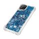 Силіконовий (TPU) чохол Deexe Liquid Glitter для Samsung Galaxy A22 (A225) / M22 (M225) - Blue Hearts