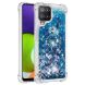 Силіконовий (TPU) чохол Deexe Liquid Glitter для Samsung Galaxy A22 (A225) / M22 (M225) - Blue Hearts