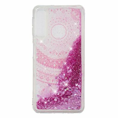Силіконовий (TPU) чохол Deexe Liquid Glitter для Samsung Galaxy A7 2018 (A750) Mandala