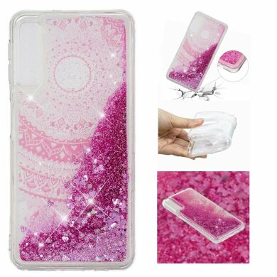 Силіконовий (TPU) чохол Deexe Liquid Glitter для Samsung Galaxy A7 2018 (A750) Mandala