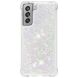 Силиконовый (TPU) чехол Deexe Liquid Glitter для Samsung Galaxy S21 FE (G990) - Shiny Hearts. Фото 3 из 7