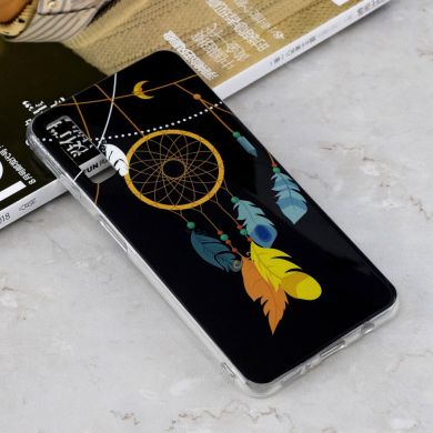 Силиконовый (TPU) чехол Deexe LumiCase для Samsung Galaxy A7 2018 (A750) - Feather Dream Catcher