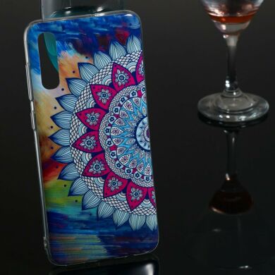 Силіконовий (TPU) чохол Deexe LumiCase для Samsung Galaxy A70 (A705) - Mandala Flower