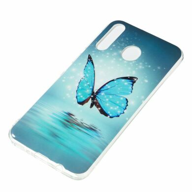Силиконовый (TPU) чехол Deexe LumiCase для Samsung Galaxy M30 (M305) / A40s (A407) - Blue Butterfly