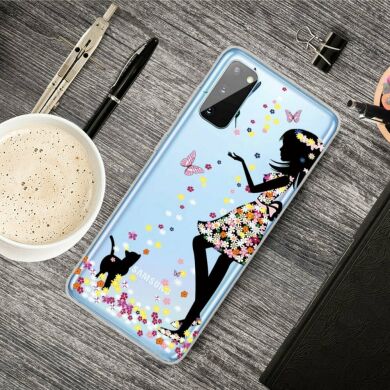 Силіконовий (TPU) чохол Deexe Pretty Glossy для Samsung Galaxy A41 (A415) - Beautiful Girl