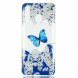Силіконовий (TPU) чохол Deexe Pretty Glossy для Samsung Galaxy A50 (A505) - Butterfly and White Flowers