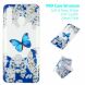 Силіконовий (TPU) чохол Deexe Pretty Glossy для Samsung Galaxy A50 (A505) - Butterfly and White Flowers