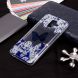Силіконовий (TPU) чохол Deexe Pretty Glossy для Samsung Galaxy A6 2018 (A600), Blue Butterfly and White Flower