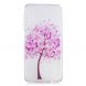 Силиконовый (TPU) чехол Deexe Pretty Glossy для Samsung Galaxy A7 2018 (A750) - Pink Flower Tree. Фото 2 из 5