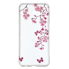 Силіконовий (TPU) чохол Deexe Pretty Glossy для Samsung Galaxy J4+ (J415) - Flowers and Butterflies