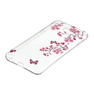 Силіконовий (TPU) чохол Deexe Pretty Glossy для Samsung Galaxy J4+ (J415) - Flowers and Butterflies