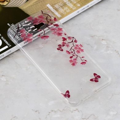 Силіконовий (TPU) чохол Deexe Pretty Glossy для Samsung Galaxy J4+ (J415) - Flowers and Butterflies