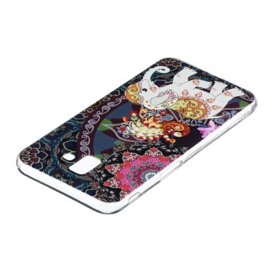 Силіконовий (TPU) чохол Deexe Pretty Glossy для Samsung Galaxy J6+ (J610) - Flower and Elephant