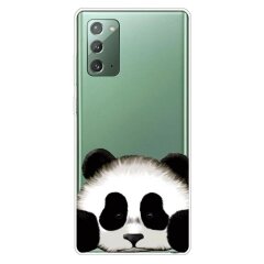 Силиконовый (TPU) чехол Deexe Pretty Glossy для Samsung Galaxy Note 20 (N980) - Panda