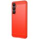 Силиконовый (TPU) чехол MOFI Carbon Fiber для Samsung Galaxy S25 Plus (S936) - Red. Фото 1 из 9