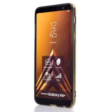 Силиконовый (TPU) чехол UniCase 3D Diamond Grain для Samsung Galaxy A6+ 2018 (A605) - Grey