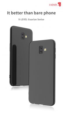 Силіконовий (TPU) чохол X-LEVEL Matte для Samsung Galaxy J6+ (J610) - Black