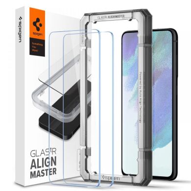 Комплект захисних стекол Spigen (SGP) GLAS.tR AlignMaster для Samsung Galaxy S21 FE (G990)