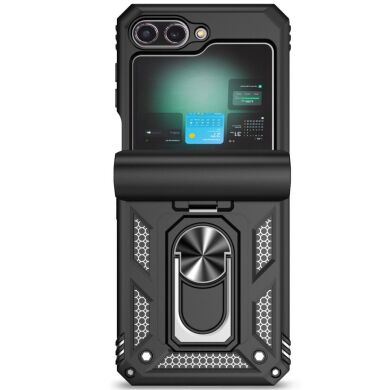 Защитный чехол Deexe Armor Case (FF) для Samsung Galaxy Flip 6 - Black