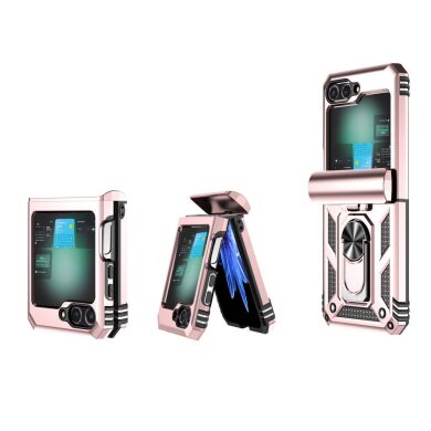 Защитный чехол Deexe Armor Case (FF) для Samsung Galaxy Flip 6 - Blackish Green