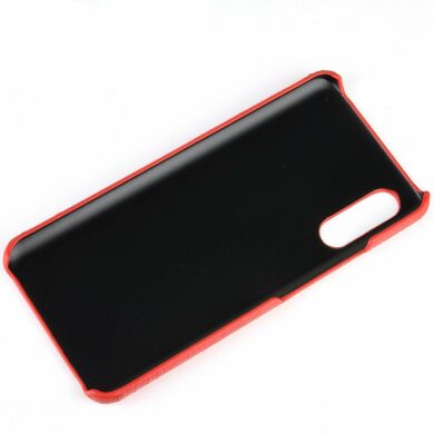 Защитный чехол Deexe Croco Style для Samsung Galaxy A70s (A707) - Red