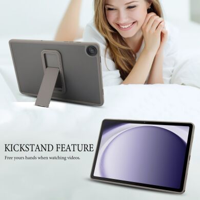 Захисний чохол Deexe Crystal Kickstand для Samsung Galaxy Tab A11 Plus (X230/236) - Gold