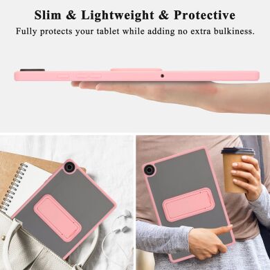 Захисний чохол Deexe Crystal Kickstand для Samsung Galaxy Tab A11 Plus (X230/236) - Gold