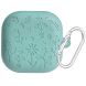 Защитный чехол Deexe Flower Pattern для Samsung Galaxy Buds 4 / Buds 4 Pro - Green. Фото 1 из 6