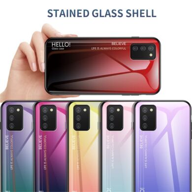 Защитный чехол Deexe Gradient Color для Samsung Galaxy A02s (A025) - Pink / Blue