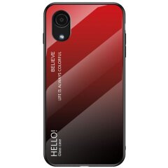 Захисний чохол Deexe Gradient Color для Samsung Galaxy A03 Core (A032) - Black / Red