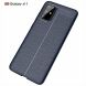 Захисний чохол Deexe Leather Cover для Samsung Galaxy S20 Plus (G985) - Navy Blue