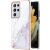 Защитный чехол Deexe Marble Style для Samsung Galaxy S21 Ultra (G998) - White