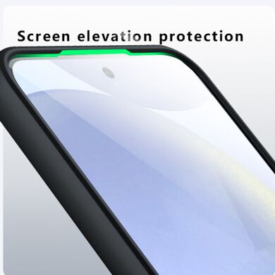 Защитный чехол Deexe Matte Skin для Samsung Galaxy S25 Plus (S936) - Black