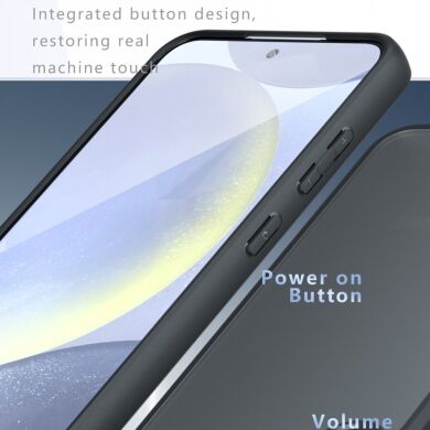 Защитный чехол Deexe Matte Skin для Samsung Galaxy S25 Plus (S936) - Black