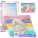 Захисний чохол Deexe Rotation Hybrid для Samsung Galaxy Tab S12 Plus - Colorful Pink
