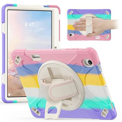 Захисний чохол Deexe Rotation Hybrid для Samsung Galaxy Tab S12 Plus - Colorful Pink