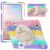 Захисний чохол Deexe Rotation Hybrid для Samsung Galaxy Tab S12 Plus - Colorful Pink