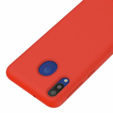 Защитный чехол Deexe Silicone Case для Samsung Galaxy M20 (M205) - Red