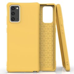Защитный чехол Deexe Soft Cover для Samsung Galaxy Note 20 (N980) - Yellow