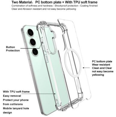 Защитный чехол IMAK Space Shield MagSafe для Samsung Galaxy S25 (S931) - Transparent