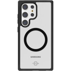Защитный чехол ItSkins Hybrid R Solid with MagSafe для Samsung Galaxy S24 Ultra (S928) SGGB-HRSMA-PBTR - Transparent / Black